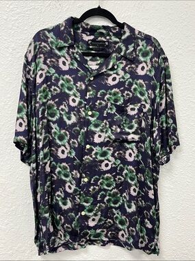 All Saints Florax Viscose SS Button Down Shirt
#1240